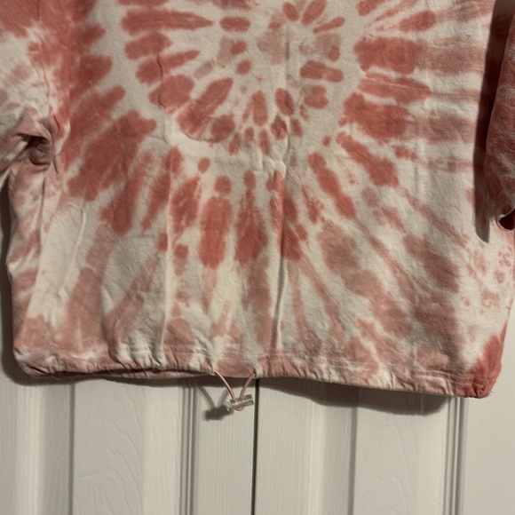 Victoria's Secret PINK short sleeve crop tie dye shirt size small NWOT - Picture 5 of 7